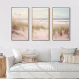Ocean Spring Bliss Tender Pastel Beach Grass - Multi-Panels