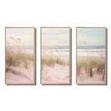 Ocean Spring Bliss Tender Pastel Beach Grass - Multi-Panels