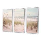 Ocean Spring Bliss Tender Pastel Beach Grass - Multi-Panels