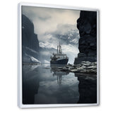 Boat Entering The Fjord - Boat Canvas Wall Art