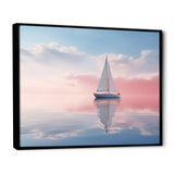 Sailboat Tranquility Pastel Sunset Reflection - Boat Canvas Wall Art