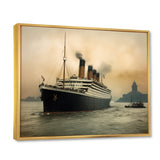 Vintage Photograph Of RMS Titanic - Boat Canvas Wall Art