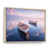 Dinghy Boat Tranquility Pastel Sunset - Boat Canvas Wall Art