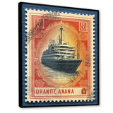 Vintage Postal Stamp RMS Titanic - Boat Canvas Wall Art