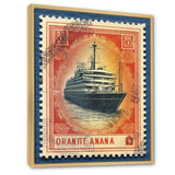 Vintage Postal Stamp RMS Titanic - Boat Canvas Wall Art