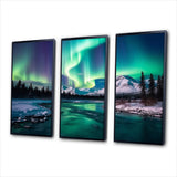 Northern Lights In Stunning Arctic Mountains I - Multi-Panels
