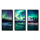 Northern Lights In Stunning Arctic Mountains I - Multi-Panels