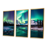 Northern Lights In Stunning Arctic Mountains I - Multi-Panels