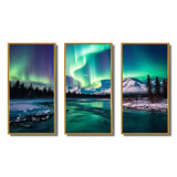 Northern Lights In Stunning Arctic Mountains I - Multi-Panels