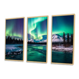 Northern Lights In Stunning Arctic Mountains I - Multi-Panels