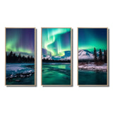 Northern Lights In Stunning Arctic Mountains I - Multi-Panels