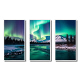 Northern Lights In Stunning Arctic Mountains I - Multi-Panels