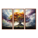 Tree Of Life All Seasons II - Split Panel Canvas Art