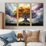 Tree Of Life All Seasons II - Split Panel Canvas Art