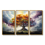 Tree Of Life All Seasons II - Split Panel Canvas Art
