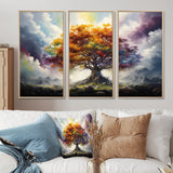 Tree Of Life All Seasons II - Split Panel Canvas Art