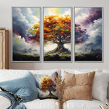 Tree Of Life All Seasons II - Split Panel Canvas Art