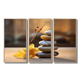Zen Serenity Cairn Sculpture Balance II - Multi-Panels