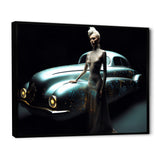 Translucent Floral Rainbow of Love - Classic Cars Canvas Wall Art
