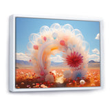 Translucent Floral Rainbow of Love - Classic Cars Canvas Wall Art