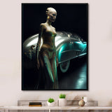 Classic Streamed lined Vintage Car Beauty 1940s - Classic Cars Canvas Wall Art