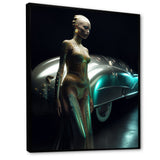 Classic Streamed lined Vintage Car Beauty 1940s - Classic Cars Canvas Wall Art