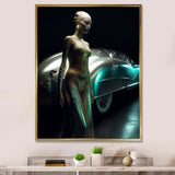 Classic Streamed lined Vintage Car Beauty 1940s - Classic Cars Canvas Wall Art