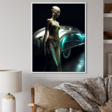 Classic Streamed lined Vintage Car Beauty 1940s - Classic Cars Canvas Wall Art