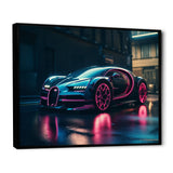 Futuristic Bugatti Sports Car - Cars Race Car Canvas Wall Art
