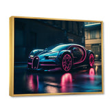 Futuristic Bugatti Sports Car - Cars Race Car Canvas Wall Art