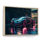 Futuristic Bugatti Sports Car - Cars Race Car Canvas Wall Art