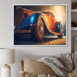 Vintage Old timer Classic Car Elegance - Cars Retro Canvas Wall Art