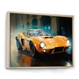 Grand Prix Retro Sports Car - Classic Cars Canvas Wall Art