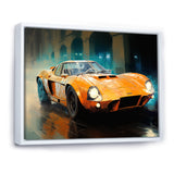 Grand Prix Retro Sports Car - Classic Cars Canvas Wall Art