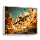Airplane Taking Off In Full Action - Plane Canvas Wall Art