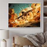 Airplane Taking Off In Full Action - Plane Canvas Wall Art