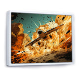 Airplane Taking Off In Full Action - Plane Canvas Wall Art