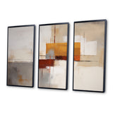 Deconstructed Orange Gray - Multi-Panels