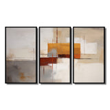 Deconstructed Orange Gray - Multi-Panels