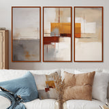 Deconstructed Orange Gray - Multi-Panels