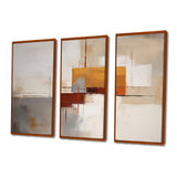 Deconstructed Orange Gray - Multi-Panels