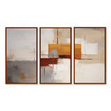 Deconstructed Orange Gray - Multi-Panels