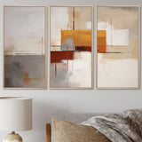 Deconstructed Orange Gray - Multi-Panels