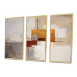 Deconstructed Orange Gray - Multi-Panels