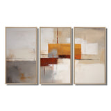 Deconstructed Orange Gray - Multi-Panels