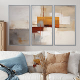 Deconstructed Orange Gray - Multi-Panels