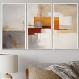 Deconstructed Orange Gray - Multi-Panels