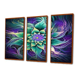Vibrant Green Future Flower - Multi-Panels