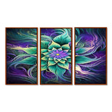 Vibrant Green Future Flower - Multi-Panels