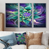 Vibrant Green Future Flower - Multi-Panels